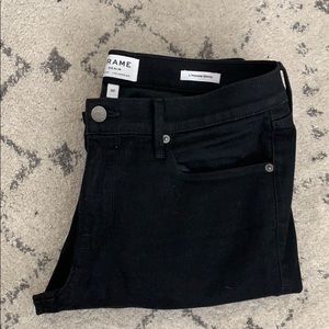 FRAME Men’s L’Homme Black Skinny Jeans